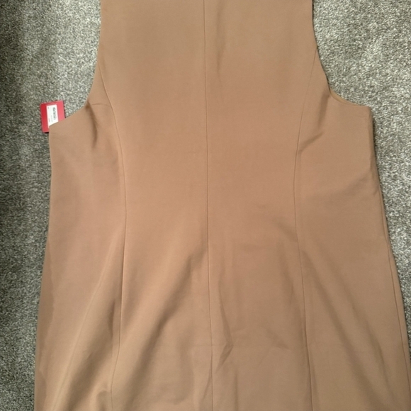 SPANX Elegant Tan Sleeveless Blazer Dress - Picture 3 of 9